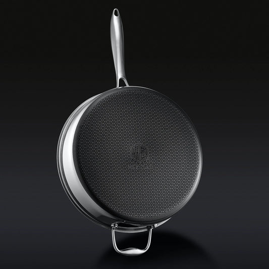 Hybrid Deep Sauté Pan with Lid, 5.5-Qt