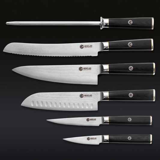 Master Series Damascus Steel Knife Set, 6-pc